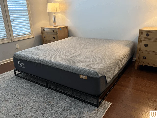 Image may contain: Furniture, and Bed