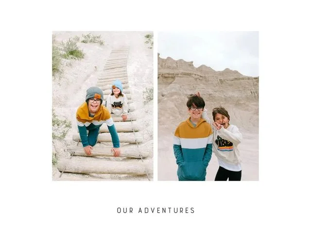 Two photos of kids side-by-side